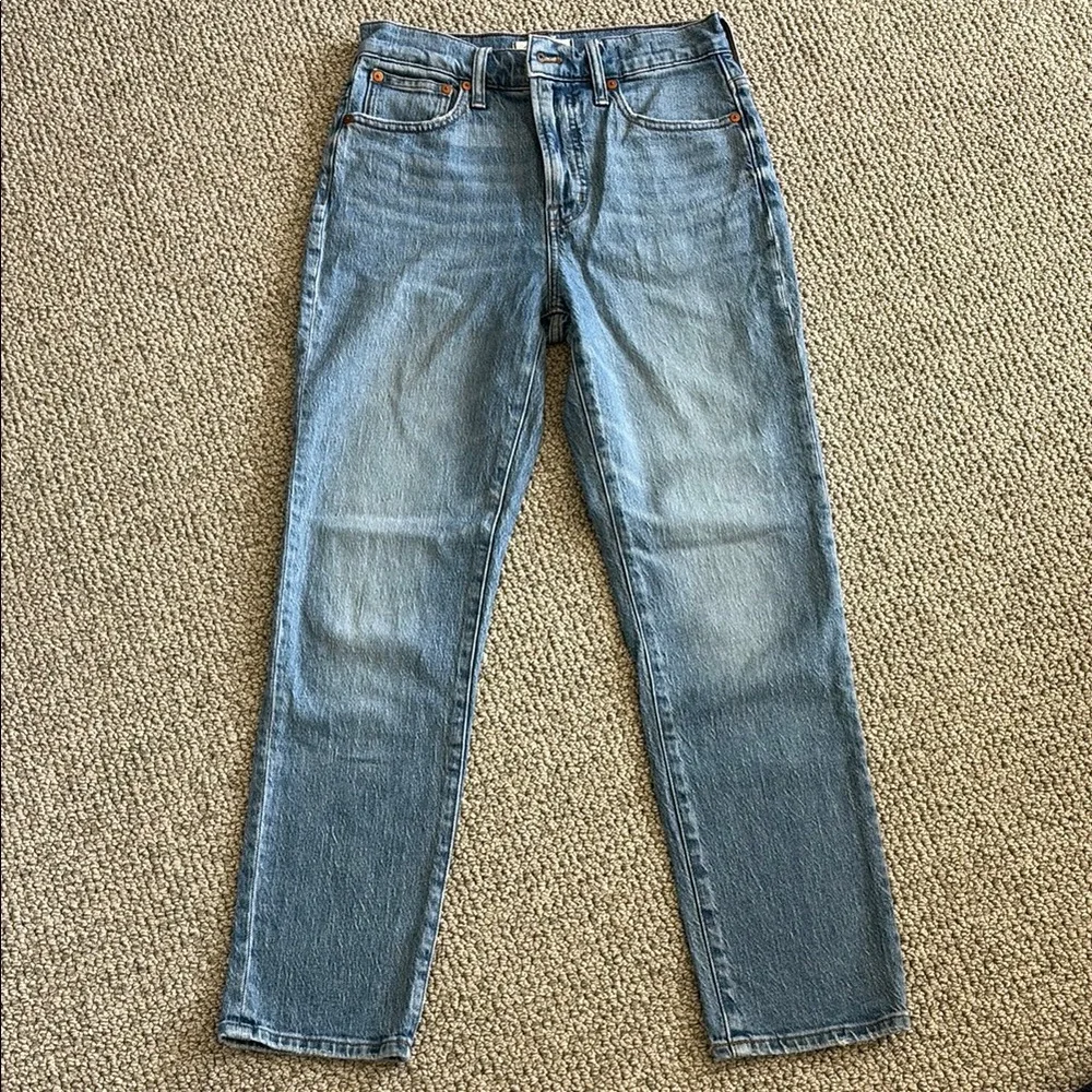 Madewell perfect vintage Light Blue Straight-Leg Jeans